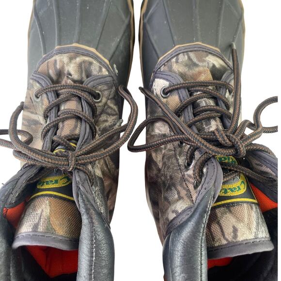 Crater Ridge Mens Size 7 Whitetail Camo Duck Boots Waterproof Steel Shank Size 7 - Picture 6 of 13